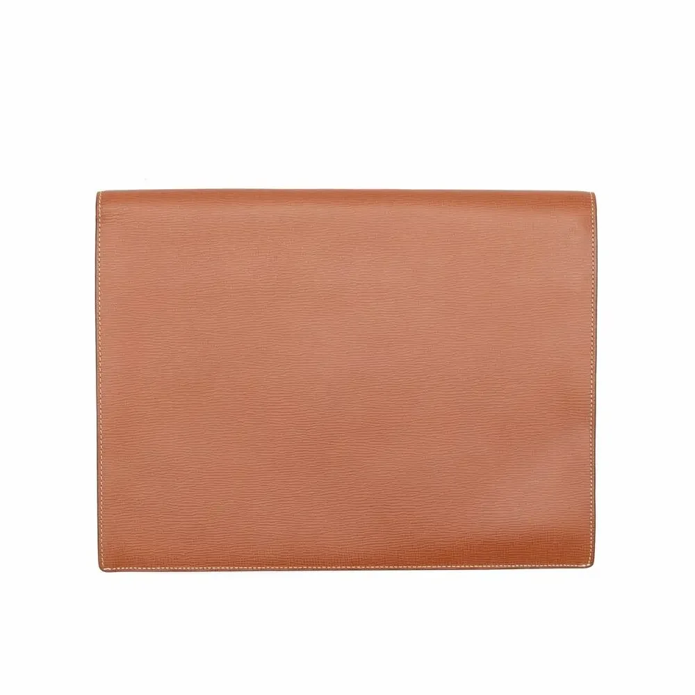 LOEWE Anagram Embossing Leather Clutch Bag Brown 13-15” Laptop Case Sleeve